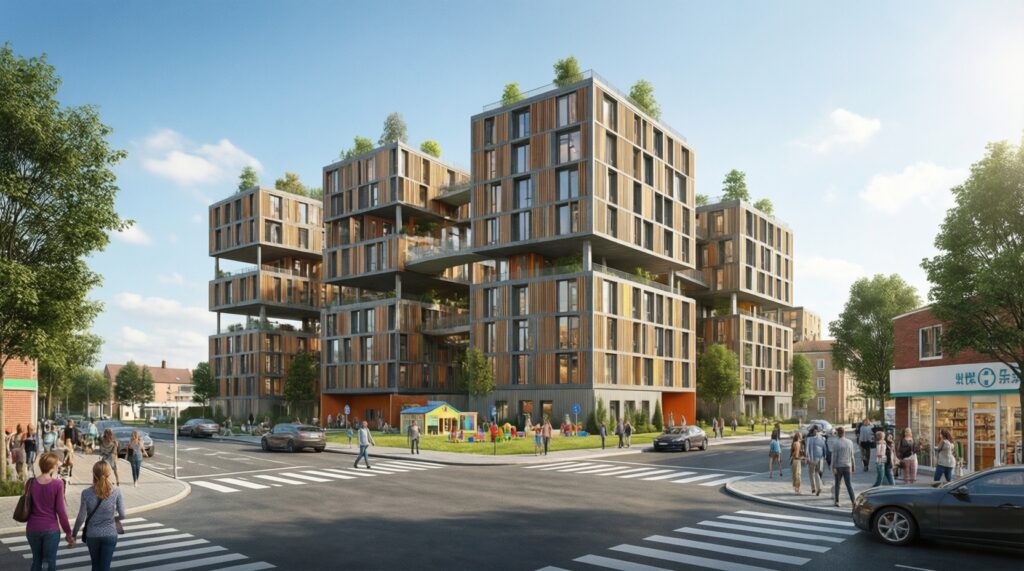 Жильё и строительство: новые микрорайоны, благоустройство дворов и контроль качества работ - иллюстрация